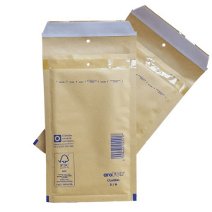 200 x Luftpolsterversandtaschen Arofol B2 - 120x215 mm 140x225 in braun