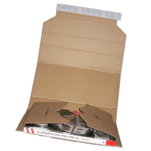 400 x Buchverpackungen MW351 147x126x10-40 mm Verpackung Karton