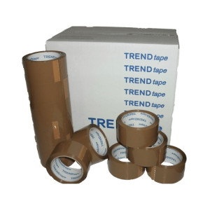 18 x es Klebeband Packband PP braun 50 mm x 66 m leise abrollend