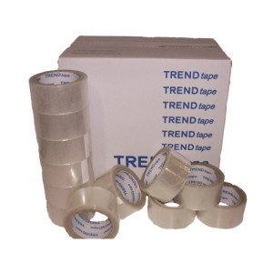 6 x Klebeband Packband PP transparent 50 mm x 66 m - leise abrollend