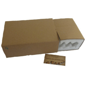 192 x Noppenschaumstoffkarton Schiebekarton 210x140x65 mm Quick-Pack