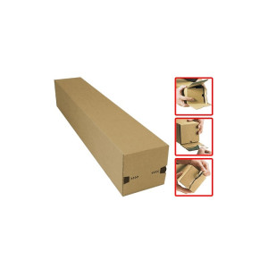1280 x Versandhülse 860x105x105 mm - bis DIN A0 aus Wellpappe