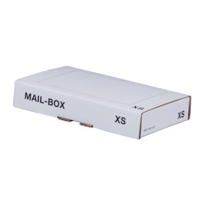 640 x Versandkarton Mail-Box XS 244x145x43 mm Karton in weiß