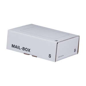 240 x Versandkarton Mail-Box S 249x175x79 mm Karton in weiß