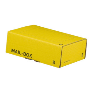 480 x Versandkarton Mail-Box S 249x175x79 mm Karton in gelb