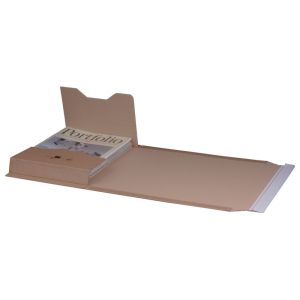 25 x Buchverpackungen DIN-B4 378x295x10-80 mm Wickelkarton