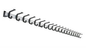 Kroklist, aluminium, 2000 mm, 20 krokar