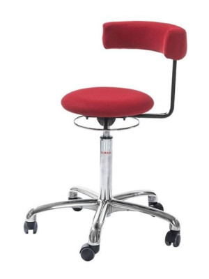 Ergonomisk Åkstol Saturn, röd, tyg