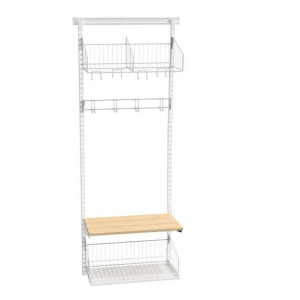 Klädfack Savalen, vägghängd, B 600 mm, vit, modell A, grund