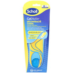Scholl Gel Activ Casual Inlegzolen Klein maat 35,5-40,5 1paar 2 St Einlagen