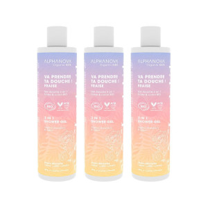 Alphanova Kids 3-in-1 Duschgel Erdbeere x3 3x250 ml
