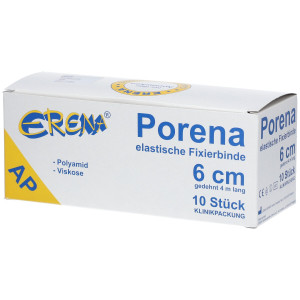 ERENA Porena elast.Mullbinde 6 cm weiß o.Cello 10 St Binden