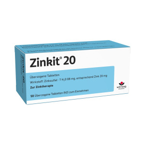 Zinkit 20 überzogene Tabletten 50 St Überzogene