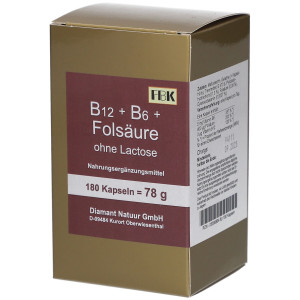 PDM to be maintained B12+B6+Folsäure ohne Lactose Kapseln 180 St