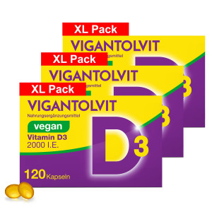 Vigantolvit 2000 I.e. Vitamin D3 bvegan Weichkaps 3x120 St Weichkapseln