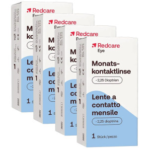 Redcare von Shop Apotheke Redcare Monatslinse -2,25 4-er Set 4x1 St Kontaktlinsen