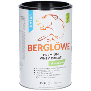 Berglöwe Premium Wheyprotein-Isolat natur, laktosearm 350 g Pulver