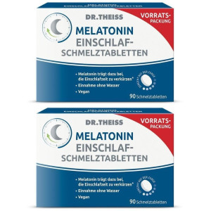 Dr. Theiss Dr.theiss Melatonin Einschlaf-Schmelztabletten 2x 2x90 St Schmelztabletten