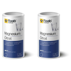 Raab Vitalfood Magnesiumcitrat Pulver 2x 2x340 g