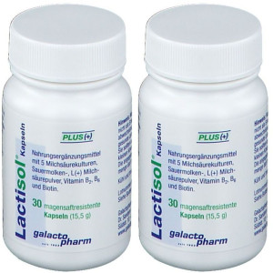 Lactisol Kapseln Plus 2x 2x30 St magensaftresistent