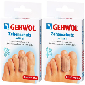 GEHWOHL Gehwol Polymer Gel Zehen Schutz mittel 2x 2x2 St Pflaster