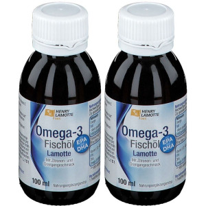 HENRY LAMOTTE OILS Omega 3 Fischoel Lamotte x2 2x100 ml Öl