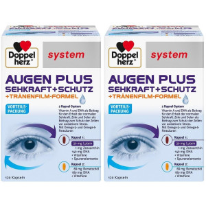 Doppelherz® system Doppelherz Augen plus Sehkraft+Schutz system Kaps. X2 2x120 St Kapseln