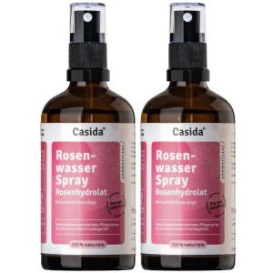 Casida Rosenwasser Spray Rosenhydrolat Bio 2x 2x100 ml