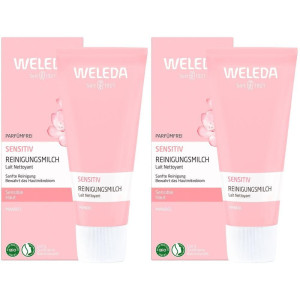Weleda Sensitiv Reinigungsmilch Mandel 2x 2x75 ml Milch