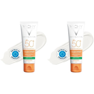 Vichy Capital Soleil matt.Sonnenpflege Cre.LSF 50+ 2x 2x50 ml Sonnenschutzcreme