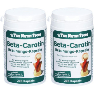 The Nutri Store Carotin BRÄUNUNGS-Kapseln veget. 2x 2x200 St Kapseln