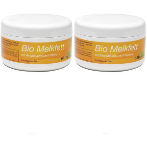 allcura Melkfett BIO mit Ringelblumen und Vitamin E Creme 2x 2x150 ml