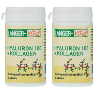 LANGER-vital Hyaluron 100+Kollagen 250 Kapseln 2x 2x60 St