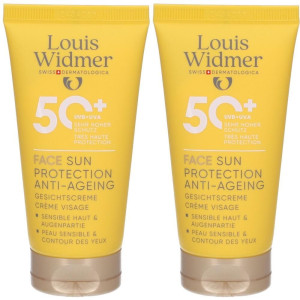 Louis Widmer Widmer Sun Face Protection Anti-Age UV 50+ l.P 2x 2x50 ml Creme