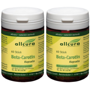 allcura Beta Carotin Kapseln 2x 2x60 St
