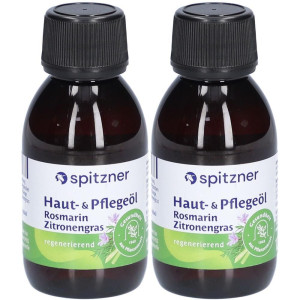 Spitzner Haut- u.Pflegeöl Rosmarin-Zitronengras 2x 2x125 ml Öl