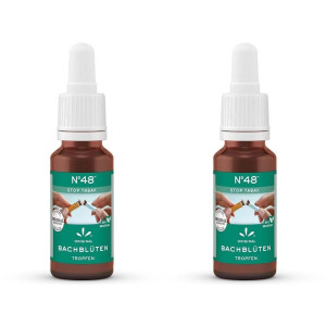 Original Bachblüten Bachblüten Nr.48 Stop Tabak Tropfen 2x 2x20 ml zum Einnehmen