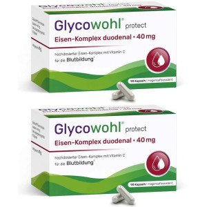 Glycowohl Eisen-Komplex duodenal 40 mg+Vit.C Kaps. 2x 2x90 St Kapseln
