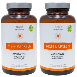 PlantaVis MSM Kapseln Arthronvis Methyl Sulfon.Methan 99,9% 2x 2x120 St
