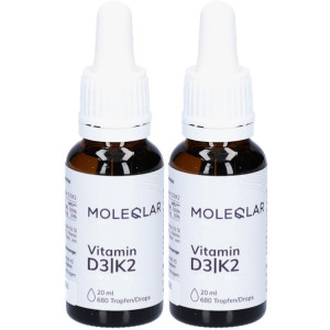 Moleqlar Vitamin D3/K2 1000 I.e.+20 µg Tropfen 2x 2x20 ml