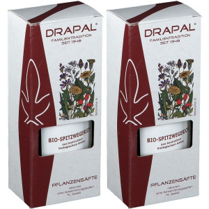 Spitzwegerichblätter Bio Pflanzensaft Drapal 2x 2x200 ml Saft