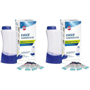 Emser Nasendusche mit 4 Btl.Nasenspülsalz 2x 2x1 St Kombipackung