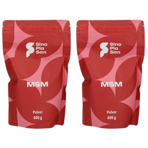 SinoPlaSan MSM Pulver Pur 99,9% Methylsulfonylmethan 2x 2x600 g