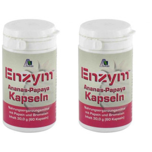 Avitale Enzym Ananas Papaya Kapseln 2x 2x60 St