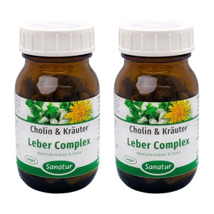Sanatur Cholin & Kräuter Leber Complex Kapseln 2x 2x60 St