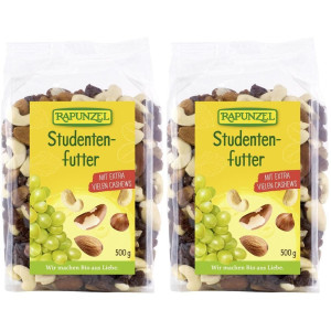 Rapunzel Studentenfutter mit Sultaninen Bio 2x 2x500 g