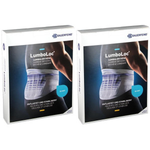 BAUERFEIND Lumboloc Rückenstützbandage Gr.4 titan 2x 2x1 St Bandage(s)