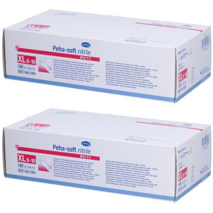 Peha-Soft nitrile white Unt.Hands.unsteril pf XL 2x 2x180 St Handschuhe