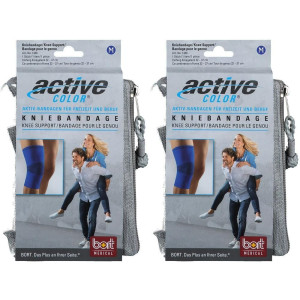 Bort ActiveColor Kniebandage M blau 2x 2x1 St Bandage(s)