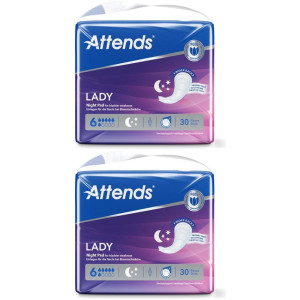 Attends Lady Night Pad 6 2x 2x30 St Beutel